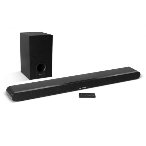 SCHNEIDER SC800SND Barra de sonido bluetooth 2.1 con caja inalámbrica negra_ detalle total