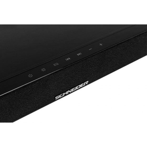 SCHNEIDER SC800SND Barra de sonido bluetooth 2.1 con caja inalámbrica negra_detalle frontal