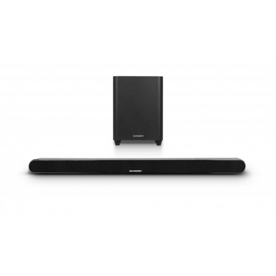 SCHNEIDER SC800SND Barra de sonido bluetooth 2.1 con caja inalámbrica negra_subwoofer y barra de sonido