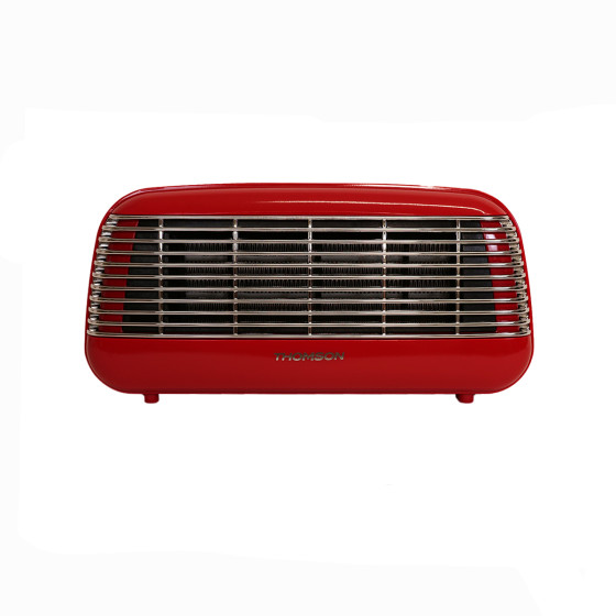 THOMSON THSFC25DR Calefactor Cerámico Fifty Digital Vintage 1500W Rojo_frente