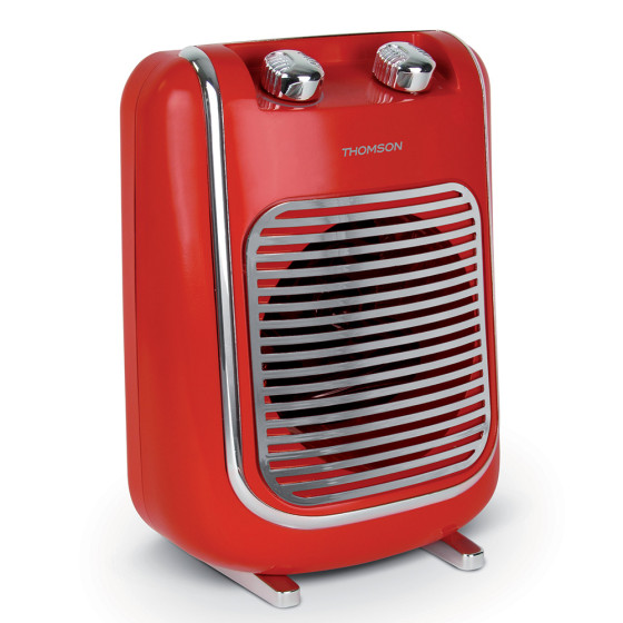 THOMSON THSF2017R Calefactor Eléctrico de Baño Vintage 2000W Rojo