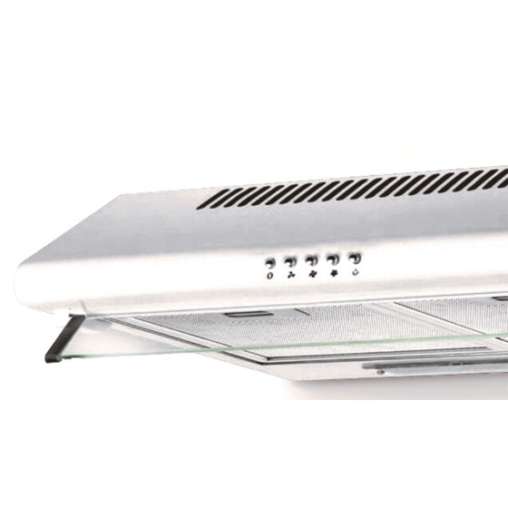 SCHNEIDER SCHC6400CX Campana extractora 60 cm, 400m³/h, 3 velocidades, Inoxidable _detalle visera