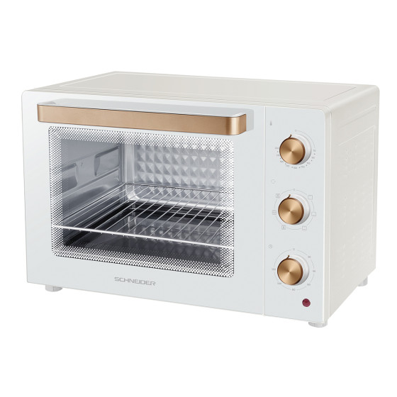 SCHNEIDER SCE2355MFWS Horno eléctrico de sobremesa, 55 L,Blanco_detalle lateral