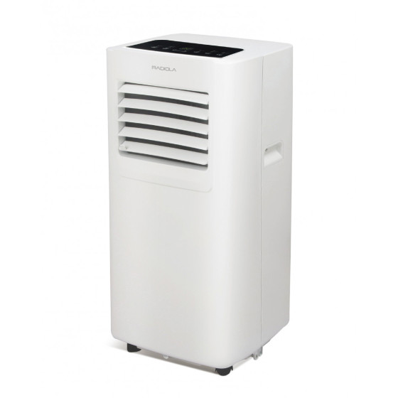 RADIOLA RACLI078ED Aire Acondicionado Portátil, 3 funciones, 7000 BTU, 2060W, 2 Velocidades, Blanco,