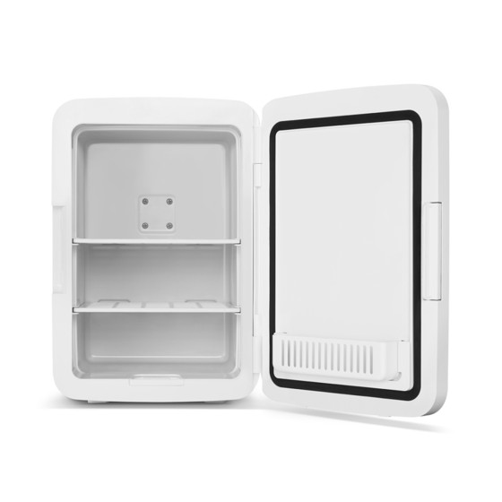 SCHNEIDER SCMF10MW Mini Nevera para maquillaje portátil 9 L, modo de iluminación espejo LED regulable, Función Frio/calor