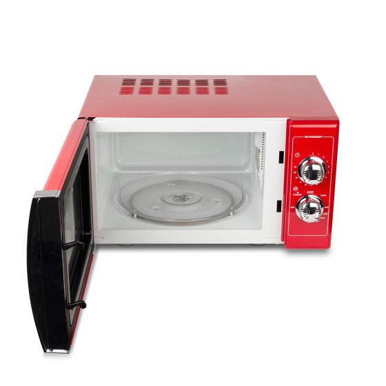 Schneider SMW25VMR Microondas con Grill 25l 900w Vintage Rojo